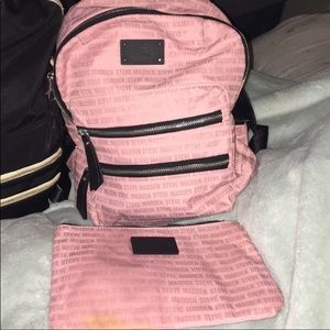 Pink Steve Madden bookbag